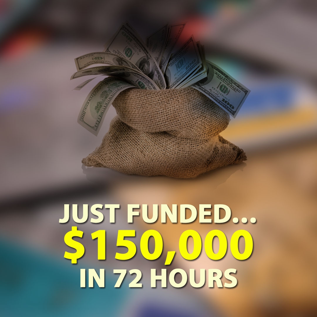 Just Funded $150000 in 72 Hours 1080X1080